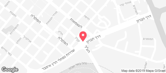 הפינה החמה באר שבע - מפה