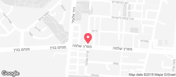 פנינת הפיצה - מפה