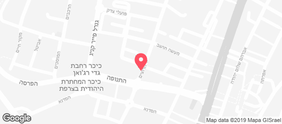 מאפיות אנג'ל - מפה