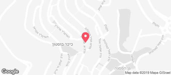 הפיצה ביסטרו ירושלים - מפה