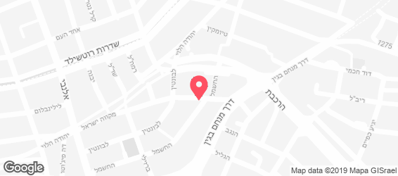 החומה הסינית תל אביב - מפה