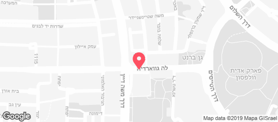 לה גרדיה גריל בר  - מפה