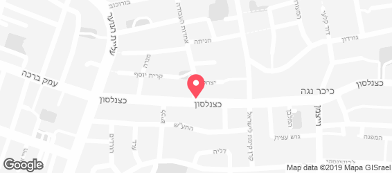 נלסון 33 - בר קפה גבעתיים - מפה