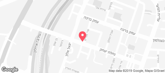 שווארמה נחלת יצחק - מפה