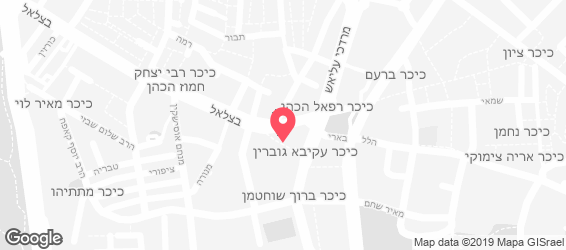 קפה בצלאל - מפה
