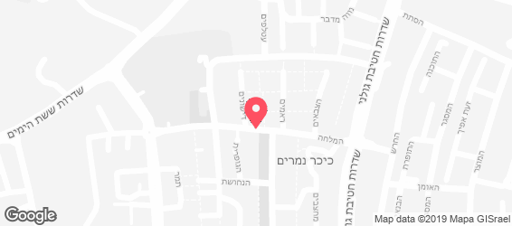 קייטרינג פיצה - מפה