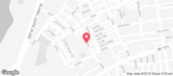 גולדה הגלידה העברית הראשונה - מפה