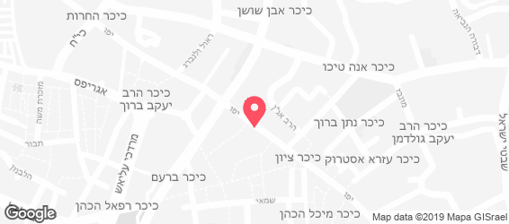 פאלפל ירושלמי - מפה