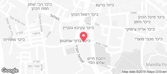 קייטרינג "דבש וחלב" - מפה