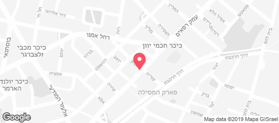 סושי רחביה ירושלים - מפה