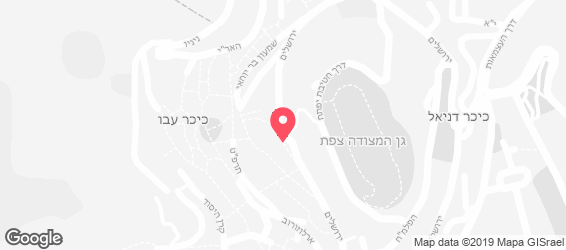 פיצה צפת בהשגחת העד"ח - מפה