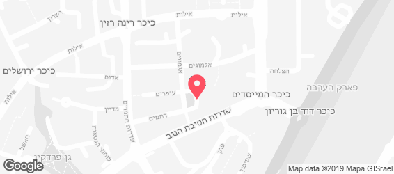 אנג'לינה  פיצה ופסטה - מפה