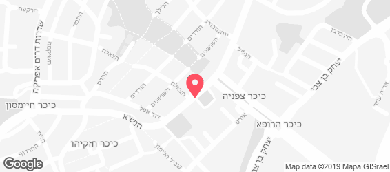קיטשן בר מסעדה חלבית - מפה