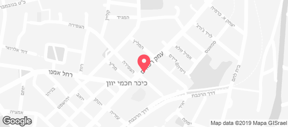 פוקצ'ה בר הכשרה במושבה - מפה