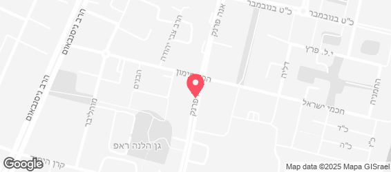 פיצה שמש בת ים סניף אנה פרנק - מפה
