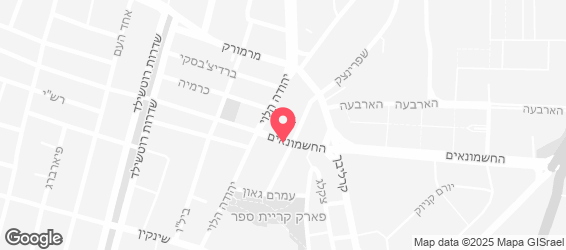 קפה חשמונאים - מפה