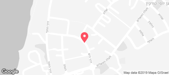 החוף השקט של כושי - מפה