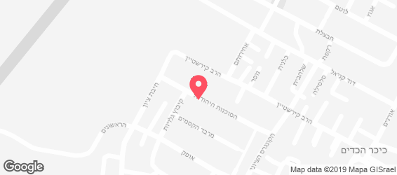 לירז כתר - קייטרינג חלבי - מפה