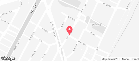 פיצה בנג'מין - מפה