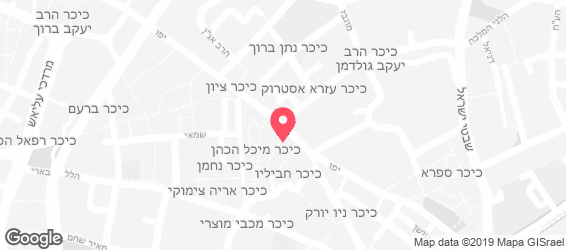 חתול הבר-חמארה ירושלמית - מפה