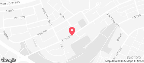 בית מאפה סנהדרין - מפה