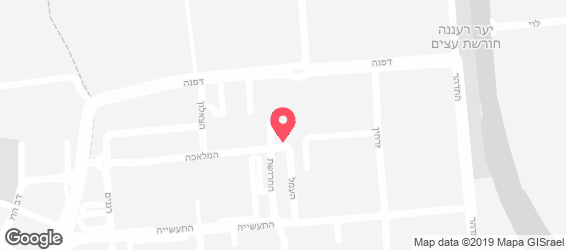 Burger King רעננה - מפה