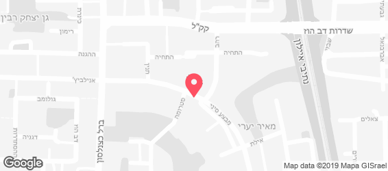פיצה זברה - מפה