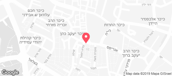 פיצה בומבה ירושלים - מפה