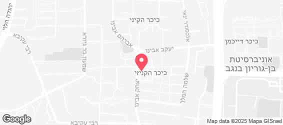 קנזס  בורגר&סלט בהרכבה באר שבע - מפה