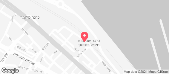 מנהטן דיינר אמריקאי חיפה - מפה