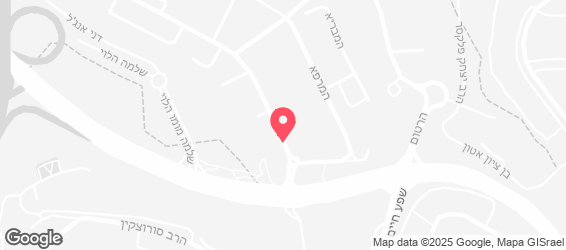 סאם בורגר ירושלים - מפה