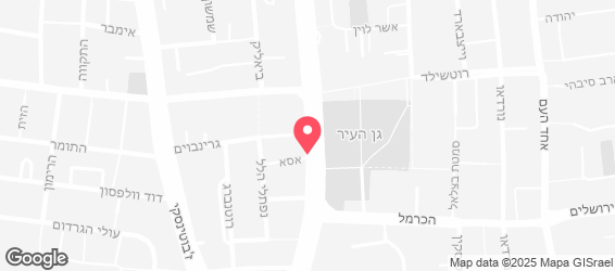 פיצה גן העיר - מפה